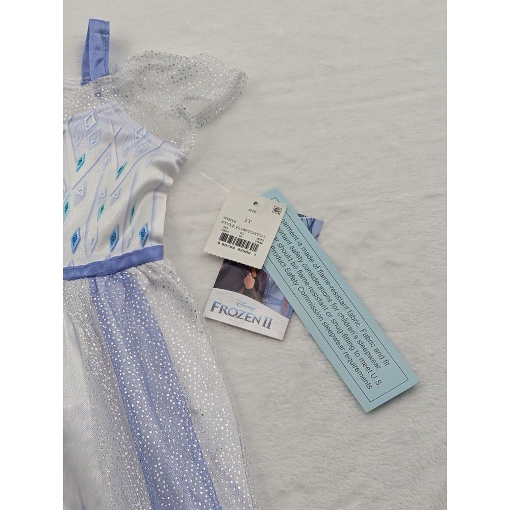 Frozen II Girls Size 2T Elsa Pixie Sparkle Twirl Tutu Dress Costume NWT - Picture 3 of 5